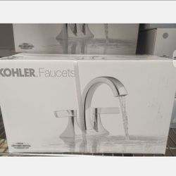 Kohler Chrome Bathroom Faucet with Drain