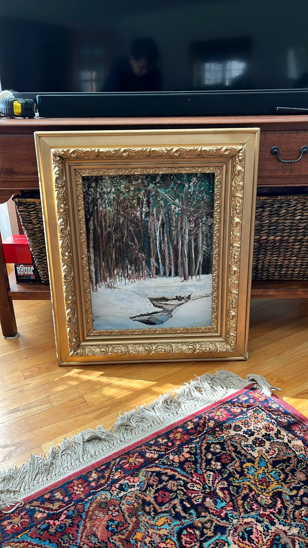 Vintage Wood and Plaster Frame