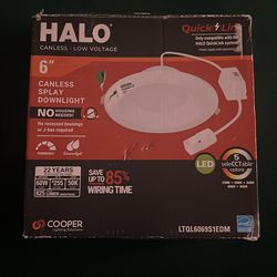 HALO 6” Canless LED Slim Downlight – New (Selectable CCT)