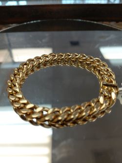 14k gold cuban bracelet