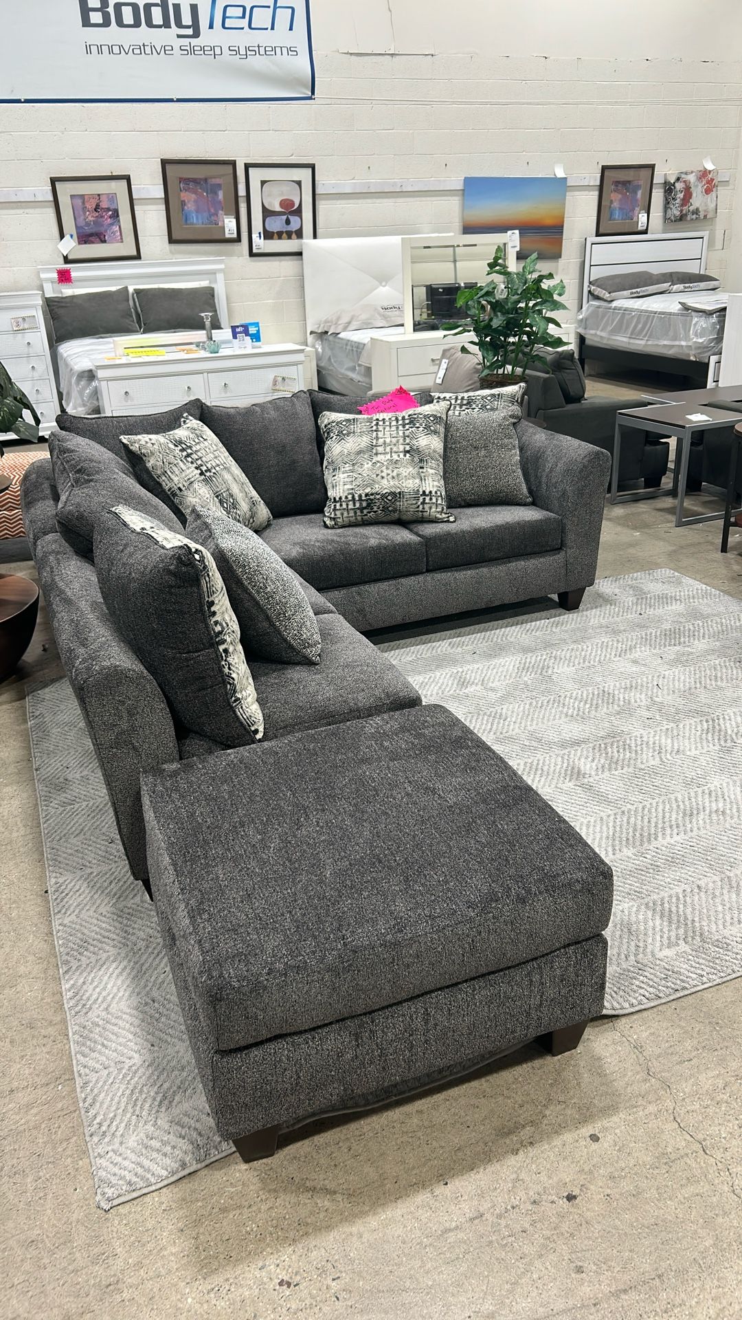 Charcoal Grey Sectional