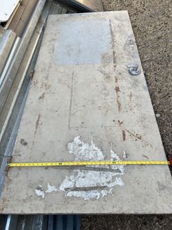 Two Strong Heavy Duty Commercial Metal Doors 