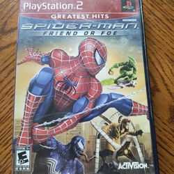Spider-Man: Friend or Foe (PS2, Greatest Hits) Case & Disc Only - Tested & Works
