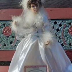 Ashton Drake Winter Romance Porcelain Doll By Bilotto 