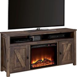 Tv Stand With Electronic Fireplace