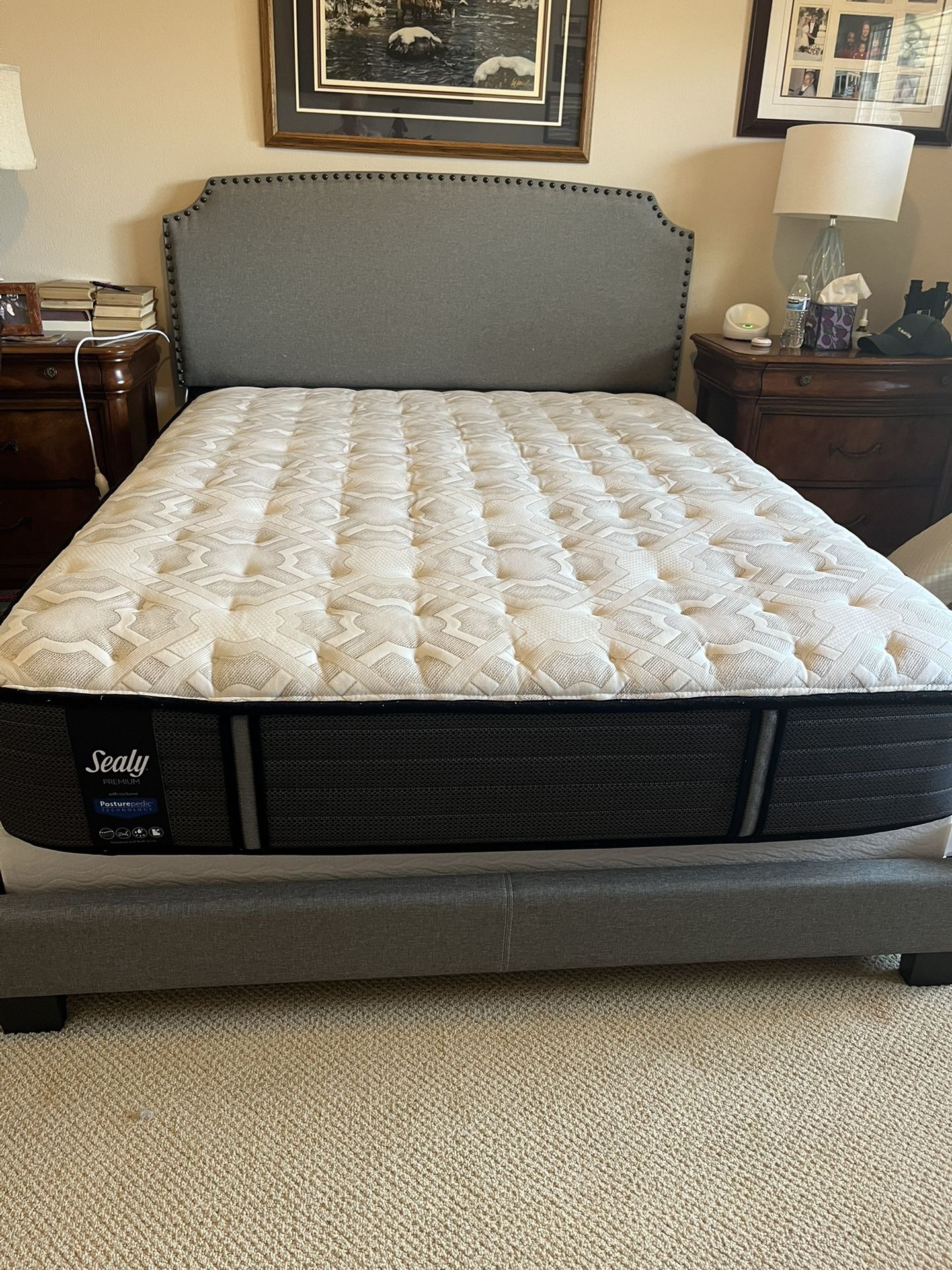 Queen Mayress and Bed Frame
