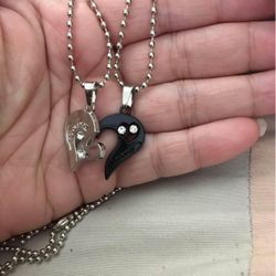 I Love You Heart ❤️ Couple Necklaces 