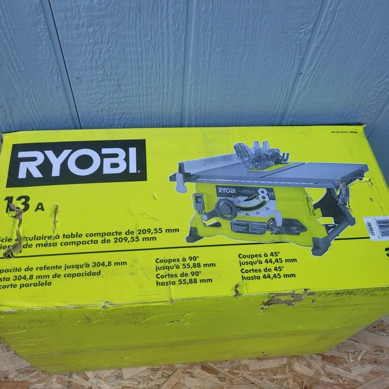 Ryobi 13 Amp 8-1/4 in. Compact Portable Corded Jobsite Table Saw (No Stand)