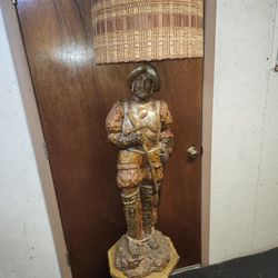 Vintage Spanish Conquistador Figure Lamp