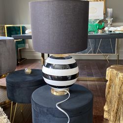 Black White and Gold Lamp