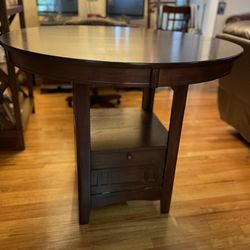 Hightop Table with Storage & 4 Chairs