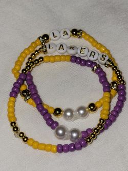 Los Angeles Lakers Badazeled Bracelets 