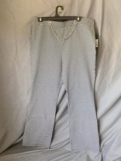 Wild Fable Women's Grey/Black Striped Dress Pants Size Large NWT