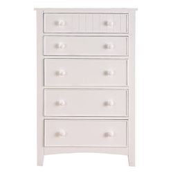 Brand New White Country Chic Modern Chest All Wood