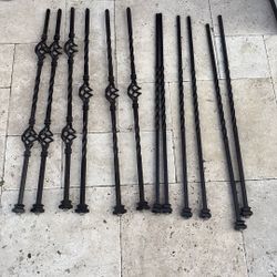 12 Railing Posts- Metal