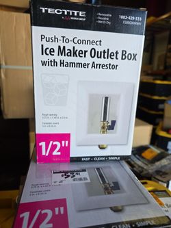 Tectite Push-To-Connect Ice Maker Outlet Box