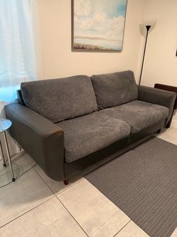 Grey Vegan leather