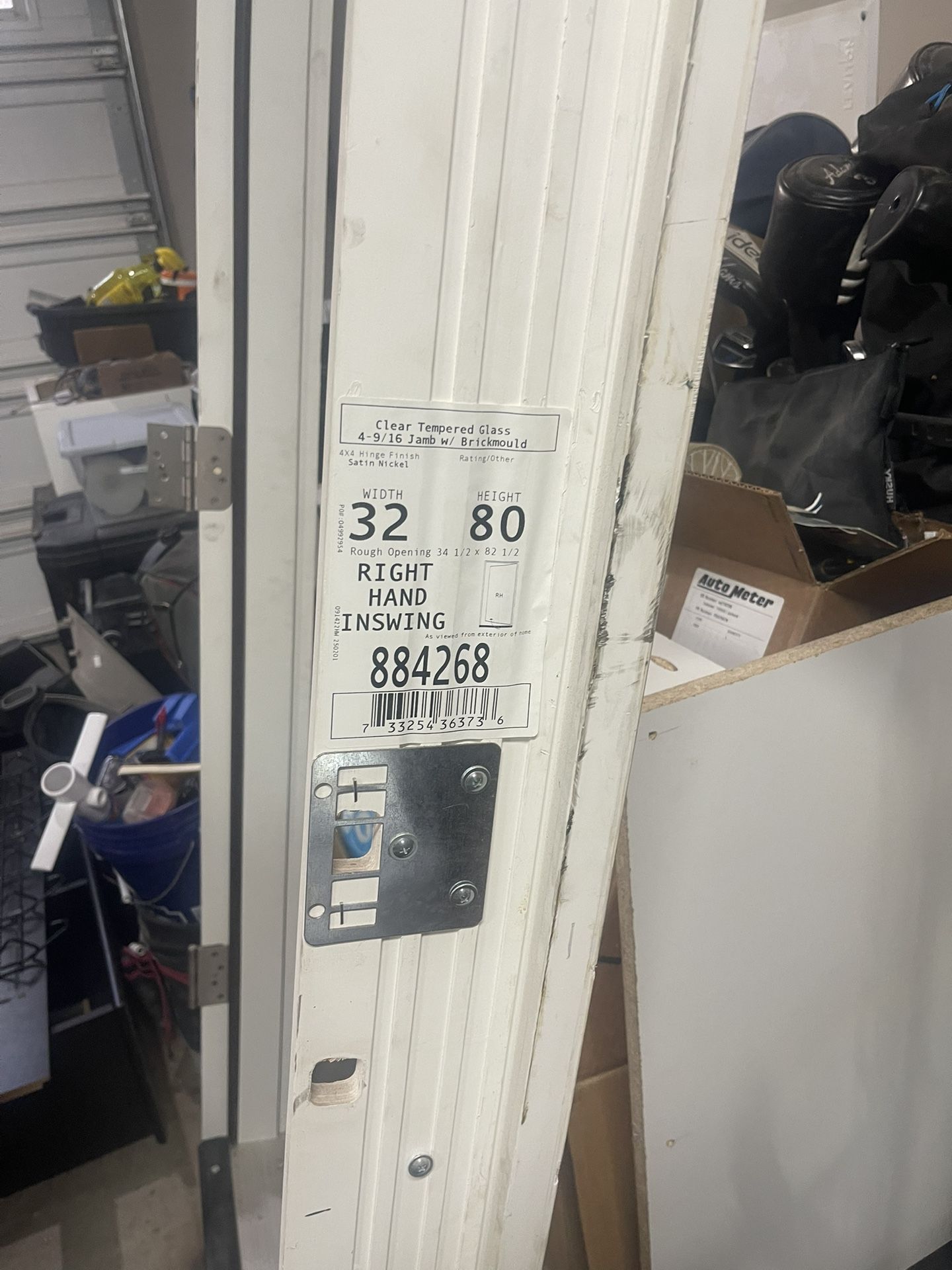 32x80” Steel Door With Dog Door