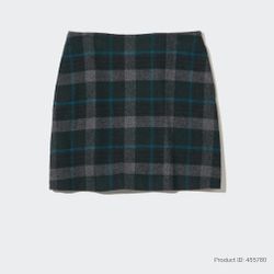NWT UNIQLO Wool Blend Mini Skirt - size 10, Dark Green