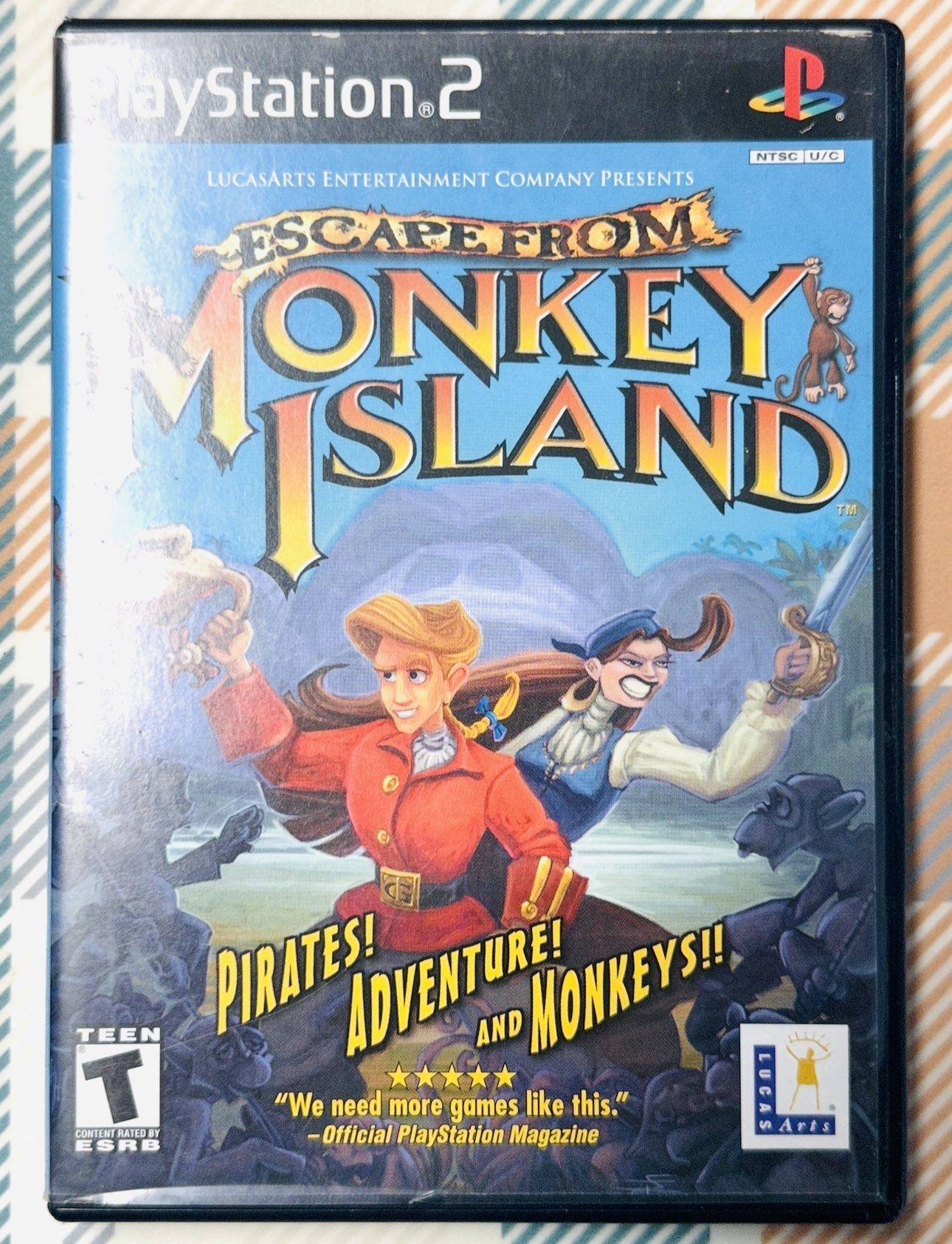 Escape From Monkey Island Sony PlayStation 2 PS2 Complete With Manual Tested