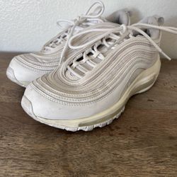 Nike Women’s Air Max 97 Triple White Athletic Running Shoes Sneakers Size 7.5 US