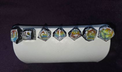 Handmade Geode Dice COMMISSION