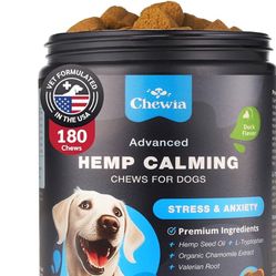 Hemp Calming Dog Chews Duck Flavor 180count
