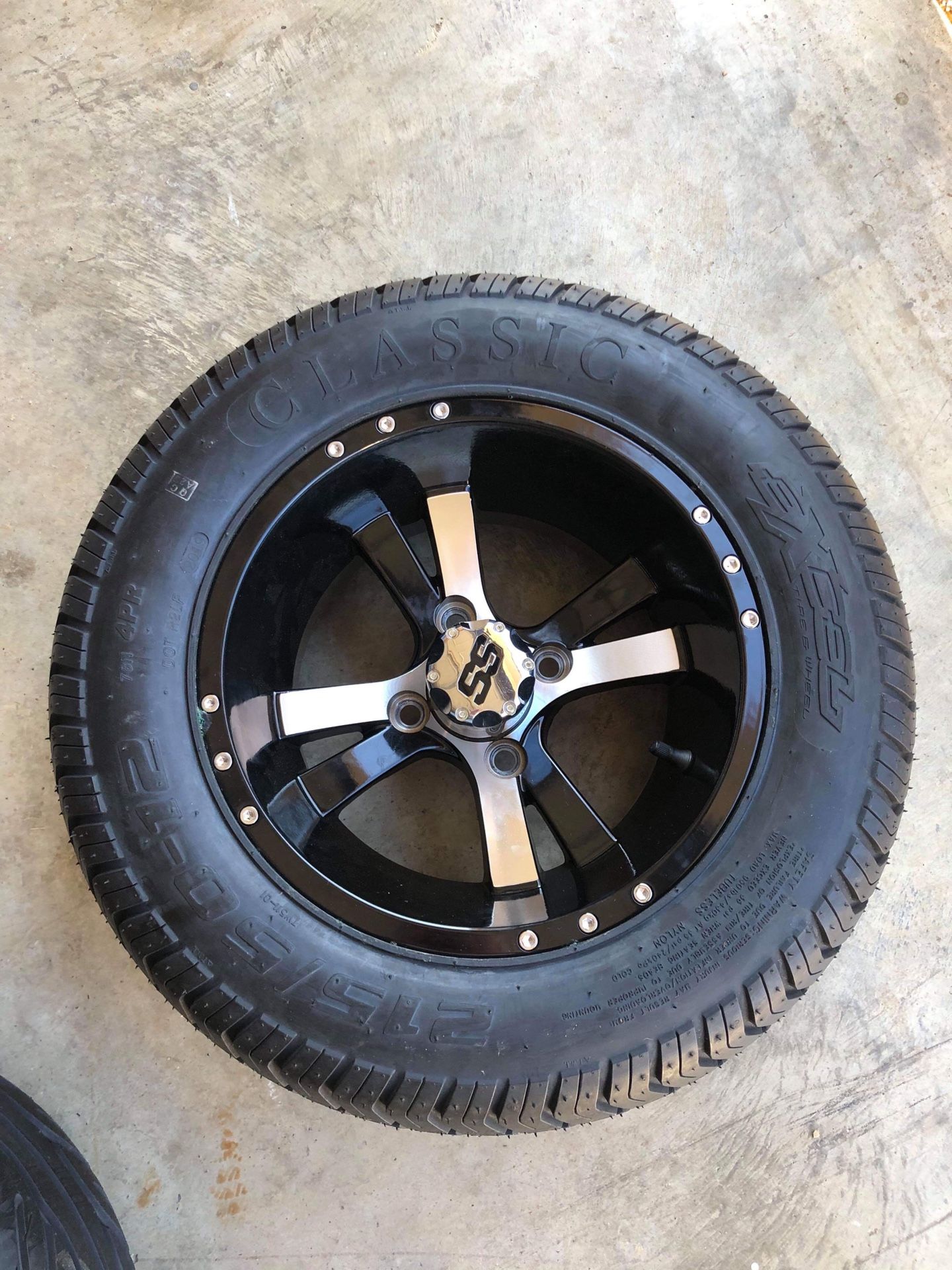 Golf cart wheels