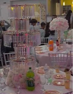 Gold centerpieces