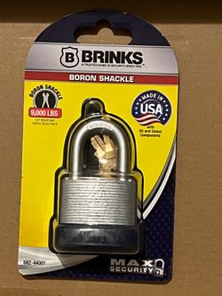 Brinks 1-3/4” (44mm) Laminated Steel Keyed Padlock Heavy Duty NEW