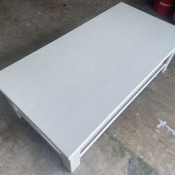 White Wooden Coffee Table