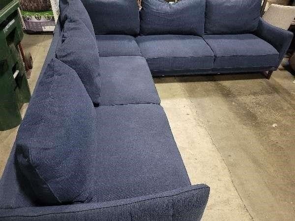 Modern Blue Sectional Sofa - Free Shipping!