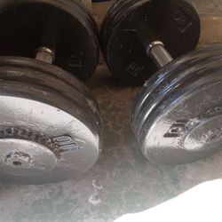 2 Dumbbells.....60lbs...each.....100 Cash.....120ls....for 100 Cash Firm