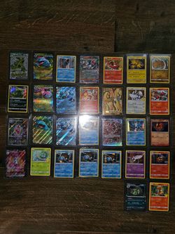 A lot of pokemon most of them are Ex cards
