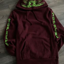 Supreme Anti Hero Hooded Sweatshirt 'Burgundy'