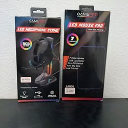 LED Headphone Stand And LED Mouse Pad