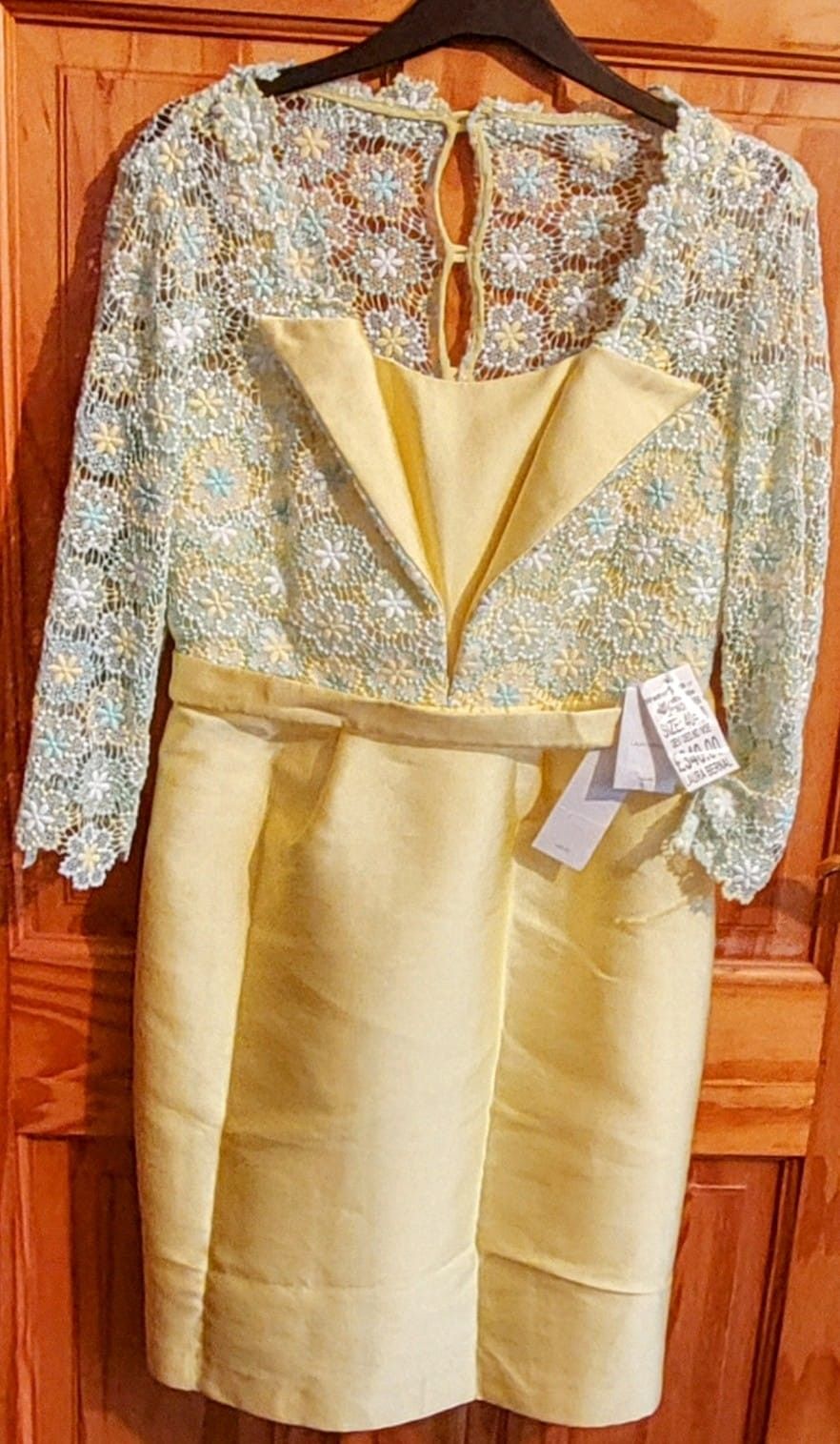 Laura Bernal Ladies' Daffodil Yellow Dress. US Size 8