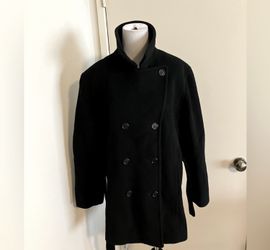 JASON KOLE WOOL PEA COAT WOMENS BLACK Size PM 8 10 for Sale in