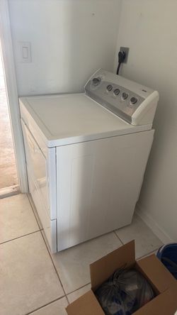 White front load Dryer