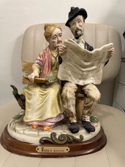 Rubg's Collection Porcelain Figurine Couple on Bench
