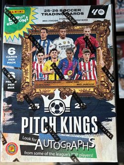 2025-26 Panini Pitch Kings Soccer Trading Card -International Blaster Sealed Box