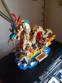 Large Legos Dragon put together