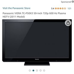 Panasonic 50-Inch 720p 600 Hz Plasma HDTV 