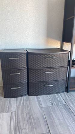 Two 3 drawer dressers