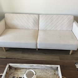 Beige Couch/Futon