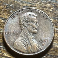 1983 D Penny