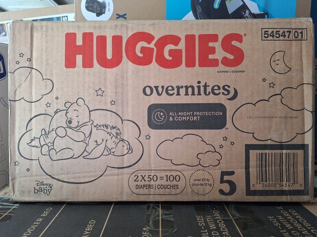 Huggies Overnites Diapers Size 5 Count 100