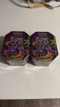 Gengar Mega Moolit Tin Pokemon Cards TCG