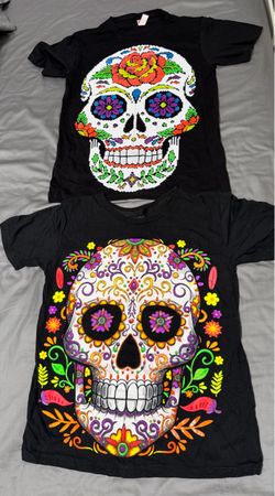 Neon paint T-shirt set. Small size. Unisex