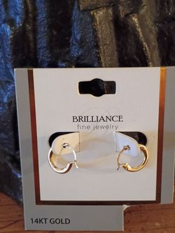 14 kt Yellow Gold Earrings !